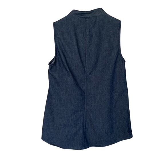 Toad&Co Navy Blue V-Neck Sleeveless Top - Small - Picture 3 of 5